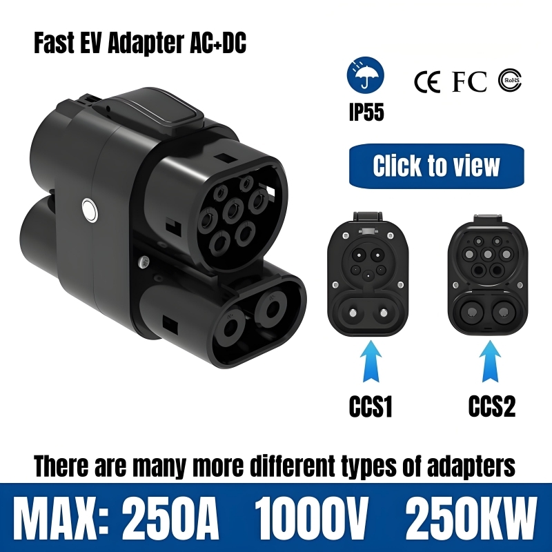 EV Charging Adapter 250A 250KW - Ccs2 To Ccs1 Fast Charge Adapter 250Kw ulasan dan harga