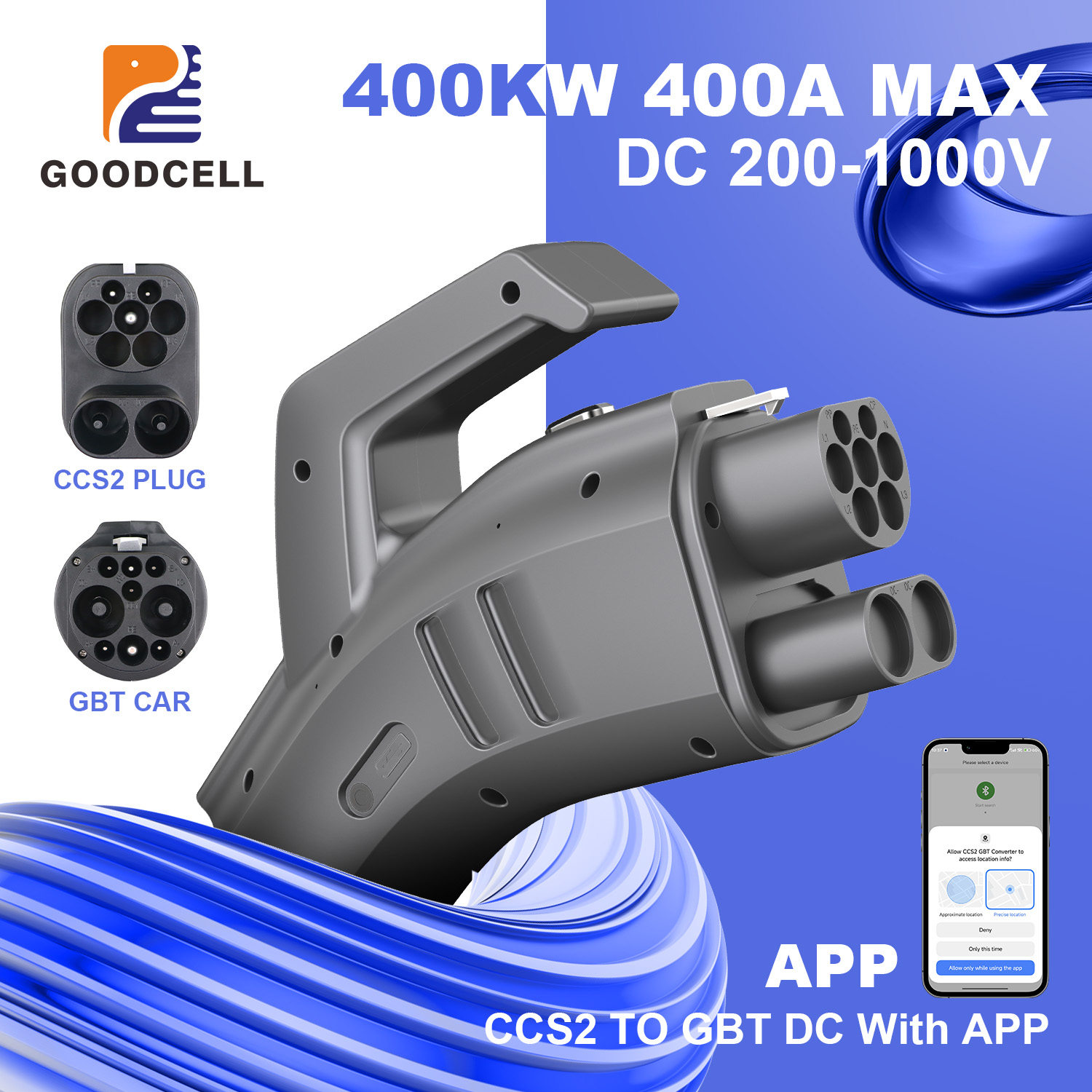 GOODCELL CCS2 to GB/T EV Charg - Gb/T To Ccs2 200A Fast Charging Adapter ulasan dan harga