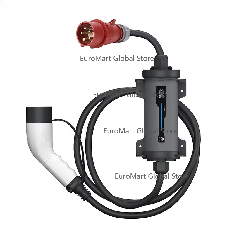 Type 2 to Red CEE Plug Electri - Portable Ev Charger 32A Type 2 Cee Plug ulasan dan harga