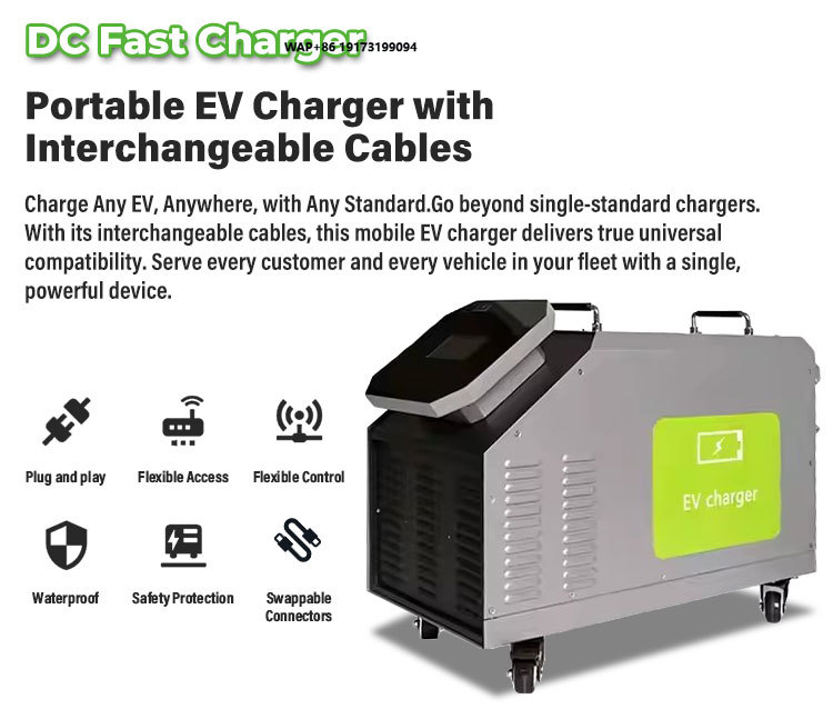 Home Use Mobile DC EV Charger  - Portable Dc Fast Charger 20Kw Ccs2 ulasan dan harga