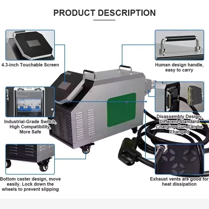Home Use Mobile DC EV Charger  - Portable Dc Fast Charger 20Kw Ccs2 ulasan dan harga