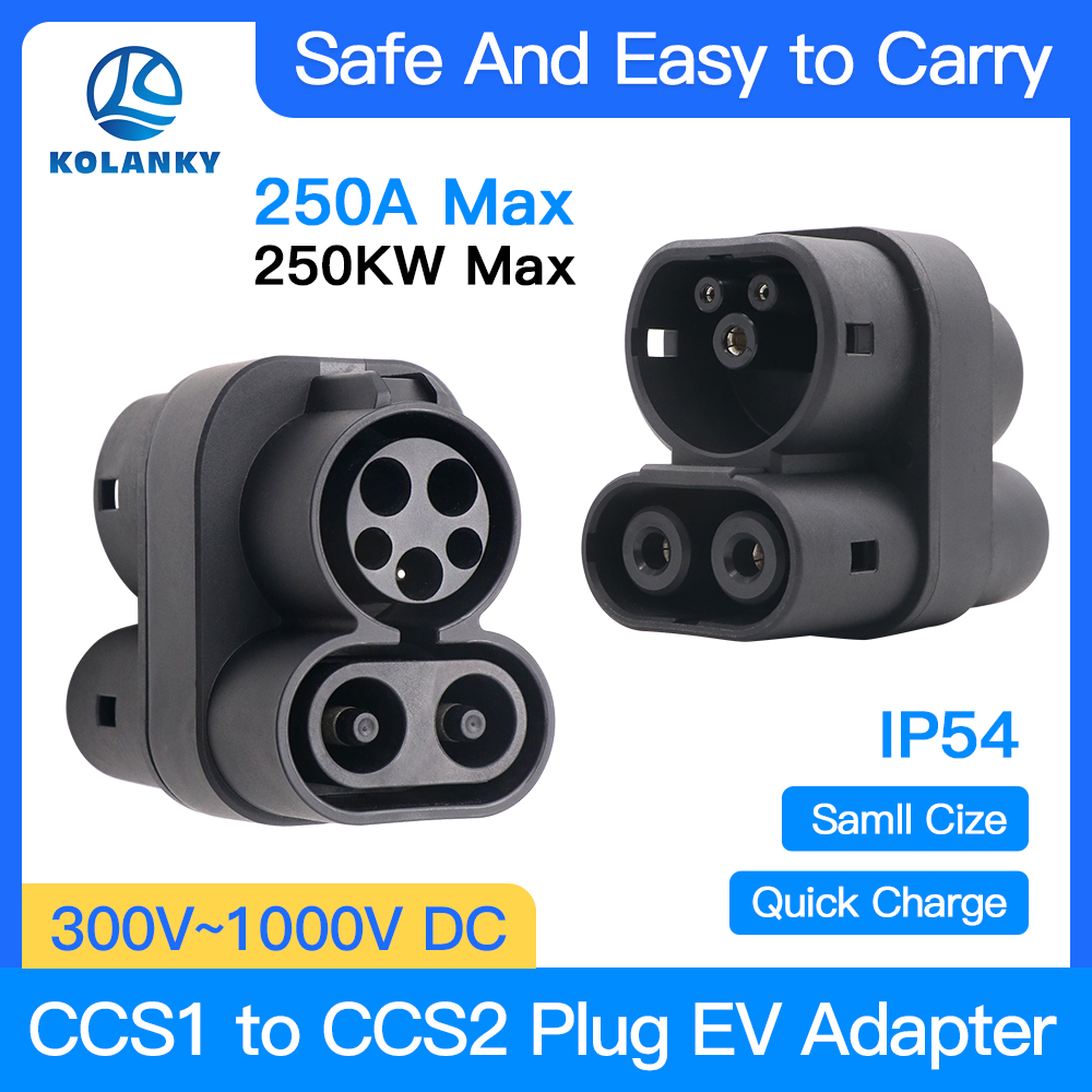 CCS1 to CCS2 EV Charger Adapte - Ccs2 To Ccs1 Fast Charge Adapter 250Kw ulasan dan harga