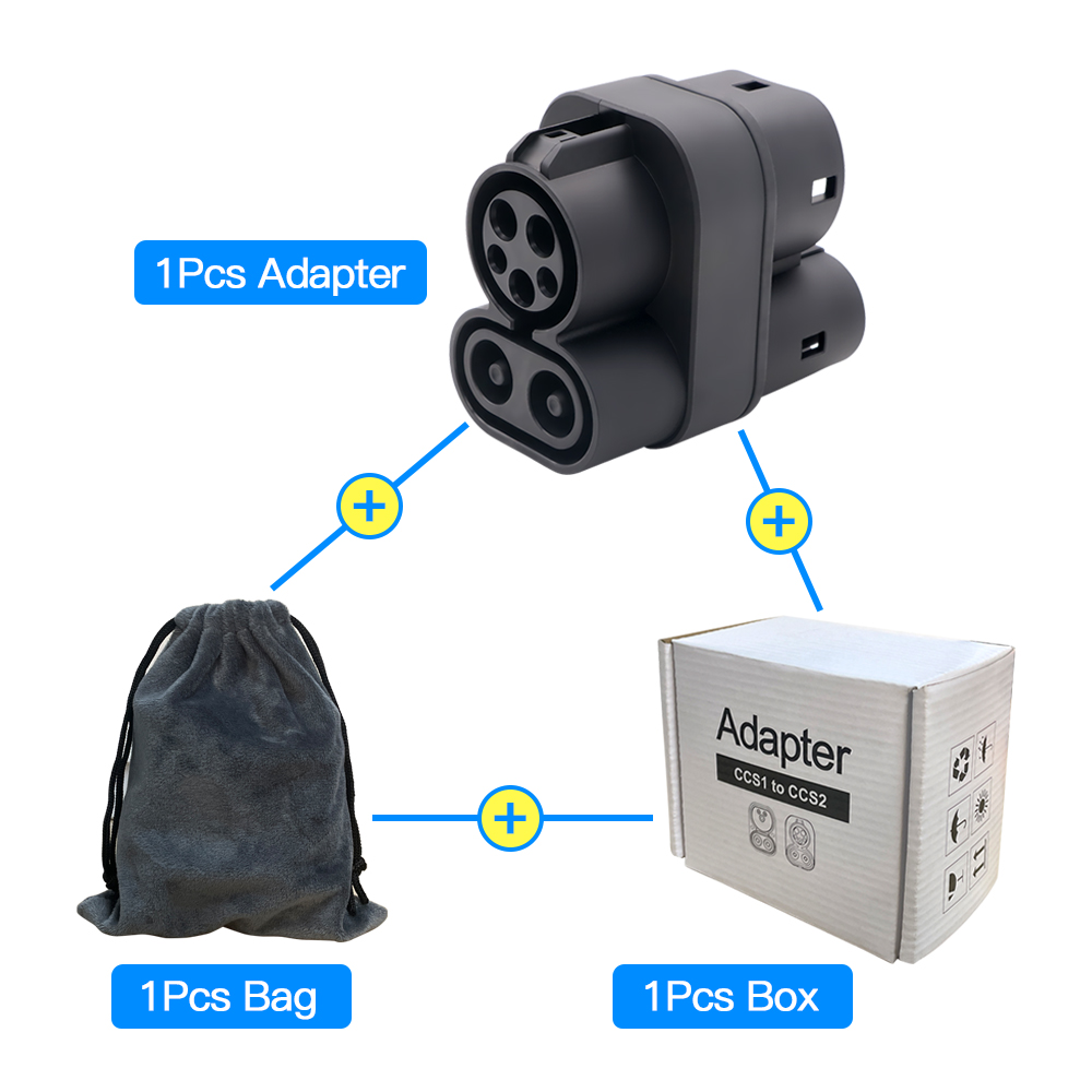 CCS1 to CCS2 EV Charger Adapte - Ccs2 To Ccs1 Fast Charge Adapter 250Kw ulasan dan harga